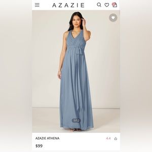 Azazie Maternity A20 Athena Dusty Blue Bridesmaid Dress